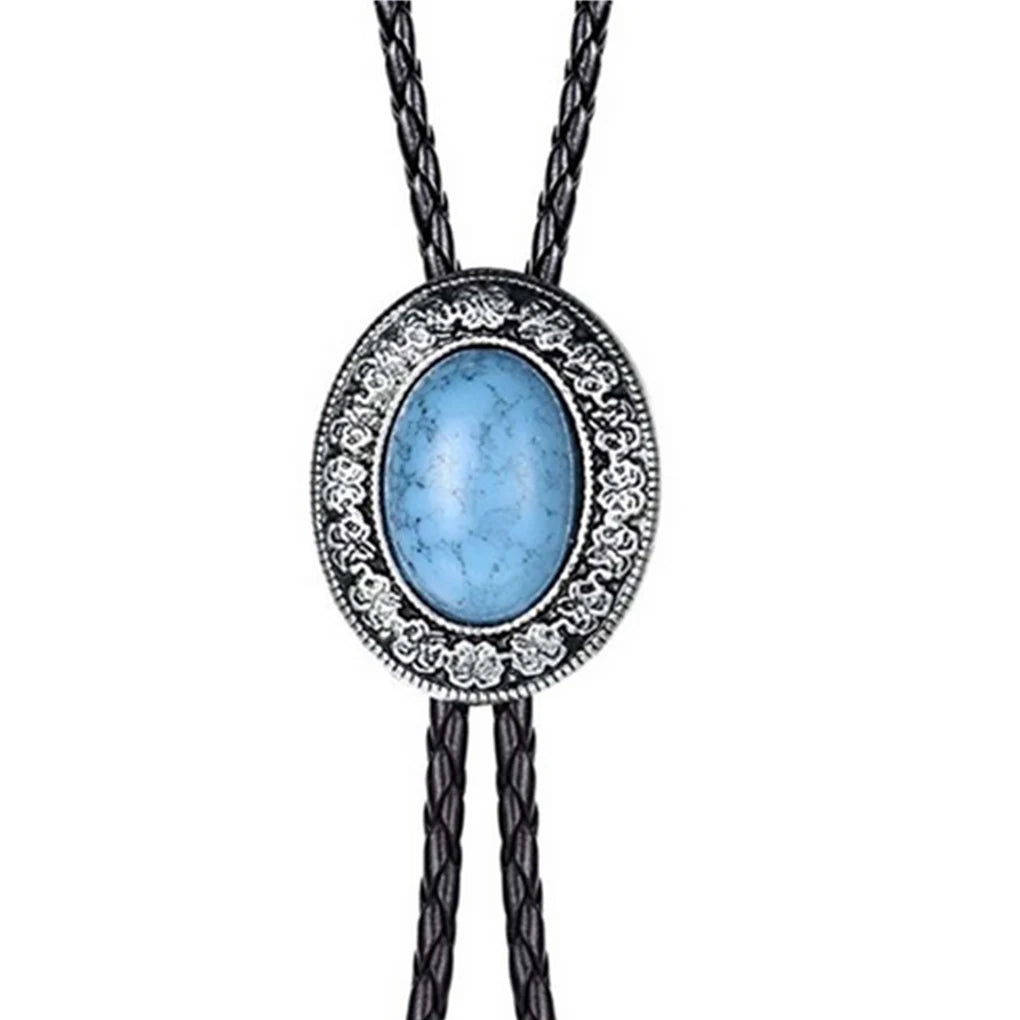 Cravatta Bolo Tie "Navajo Stone" con Pietra Incastonata
