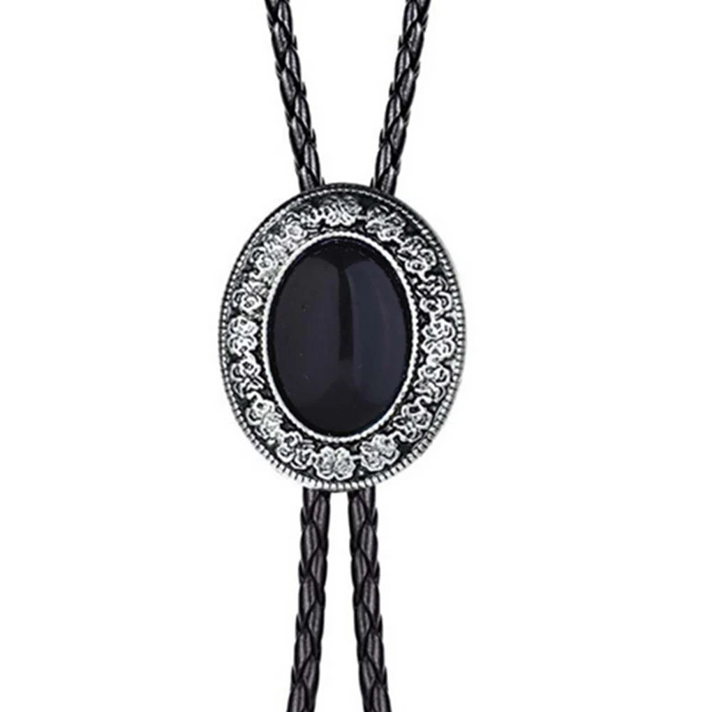 Cravatta Bolo Tie "Navajo Stone" con Pietra Incastonata
