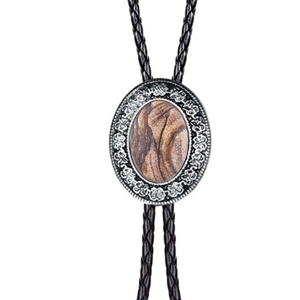 Cravatta Bolo Tie "Navajo Stone" con Pietra Incastonata