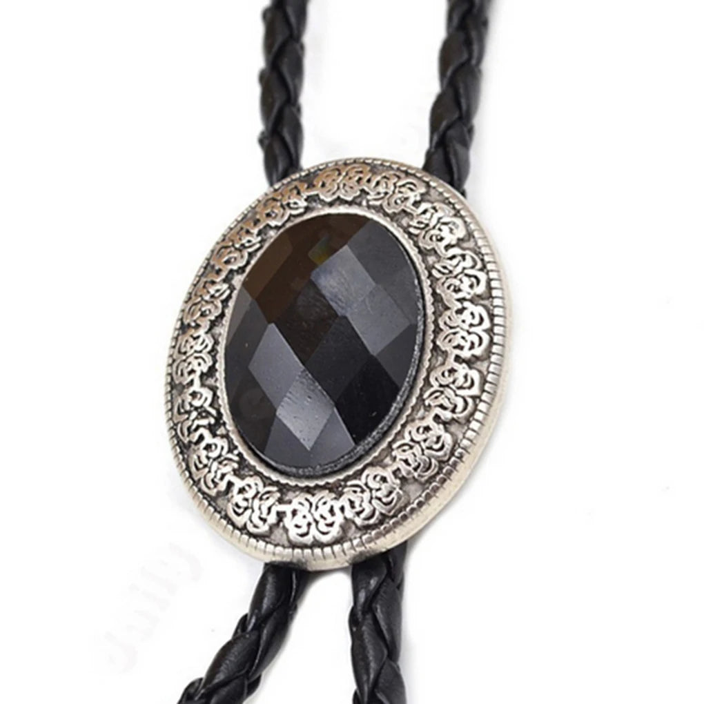 Cravatta Bolo Tie "Navajo Stone" con Pietra Incastonata