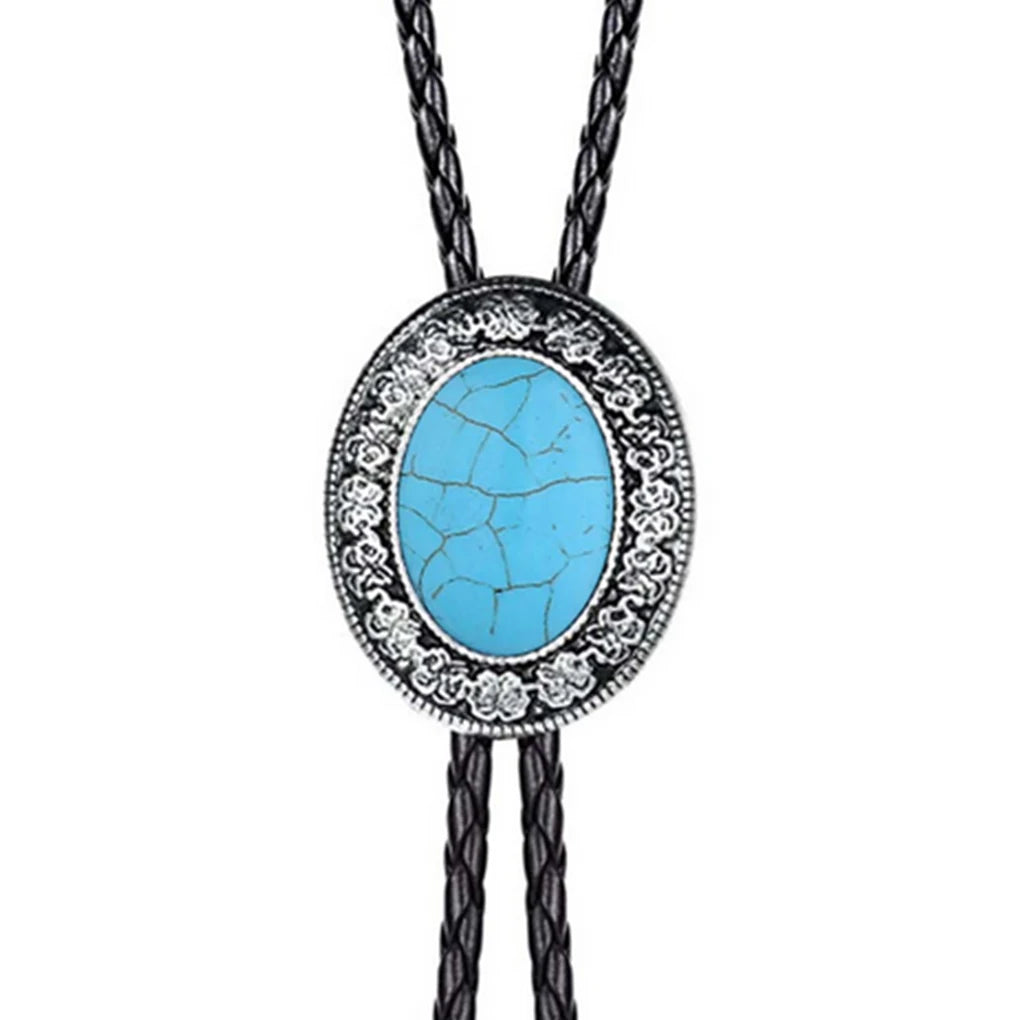 Cravatta Bolo Tie "Navajo Stone" con Pietra Incastonata